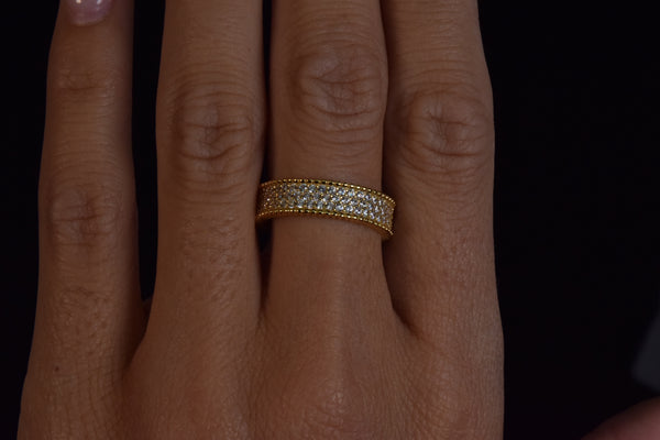 'MICRO PAVE GOLD BAND'