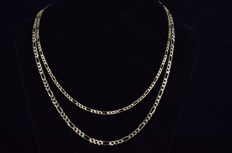 'TWO-TONE FIGARO NECKLACE'