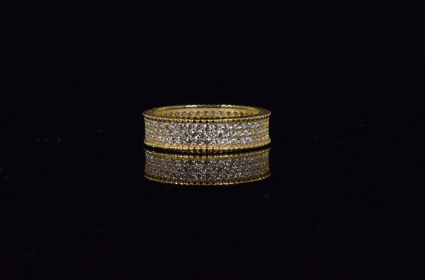 'MICRO PAVE GOLD BAND'