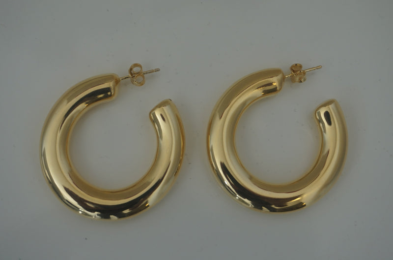 'EXTRA THICK GOLD TUBE HOOP'