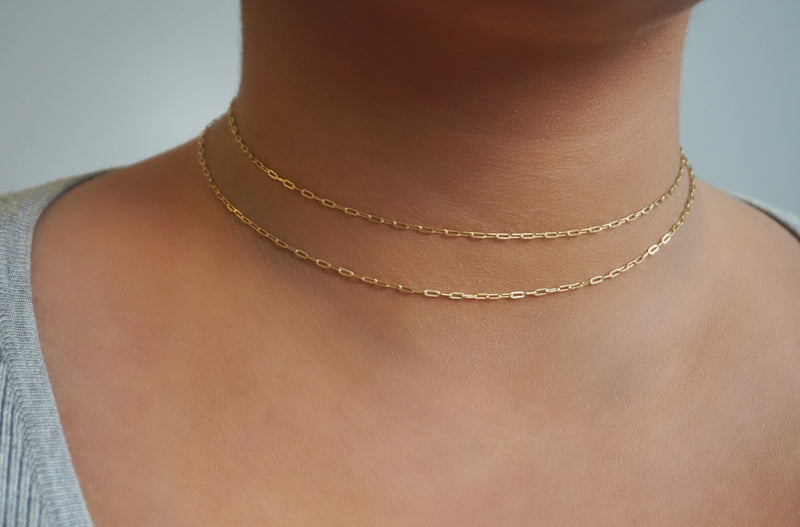 'BABY OPEN LINK CHOKER NECKLACE'
