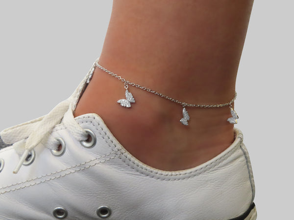 'BUTTERFLY DROP ANKLET'