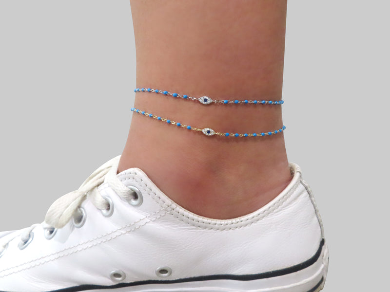 'TURQUOISE EYE ANKLET'