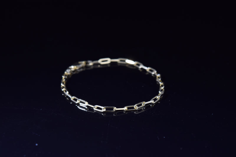 ‘OPEN LINK CHAIN ANKLET’